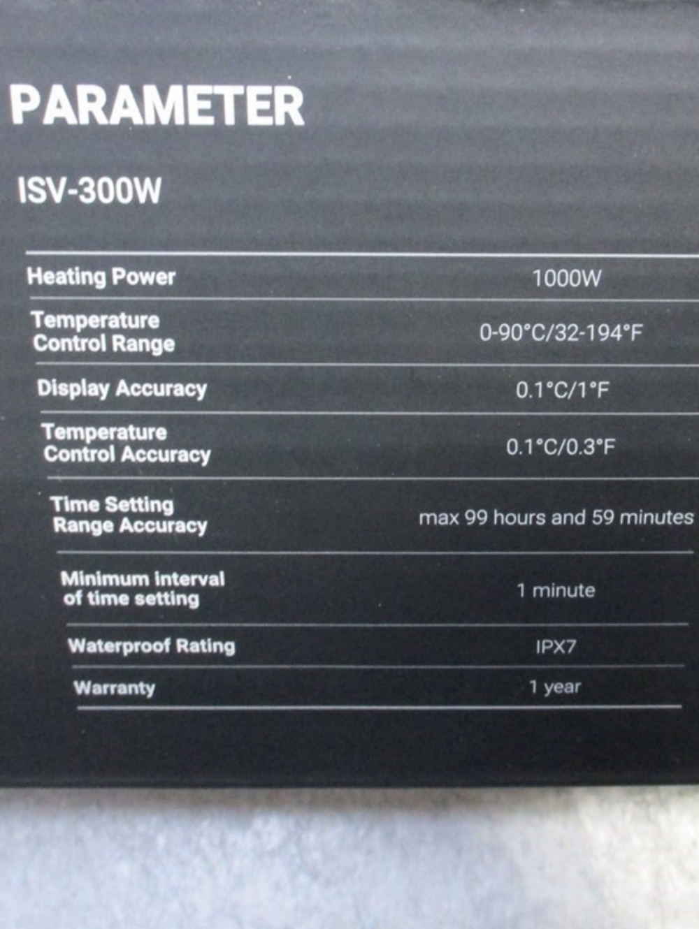 🔖NEW INKBIRD WIFI SOUS VIDE COOKER 1000W - Picture 6 of 7